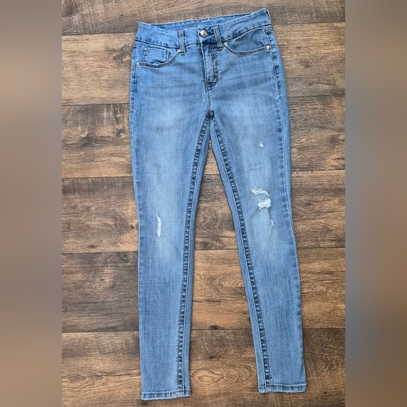 Seven7 Women's Light Blue Skinny Stretch Jeans - Picture 3 of 4